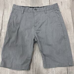 Volcom Shorts Mens 30 Gray Corpo Class Stretch Chino Trunks Skater Casual Beach